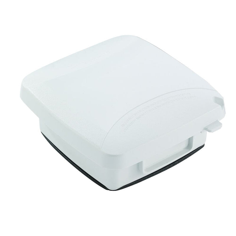 Intermatic WP5220W Cubierta resistente a la intemperie de plástico extra resistente en uso, doble unidad, Vrt, 2,25" blanco