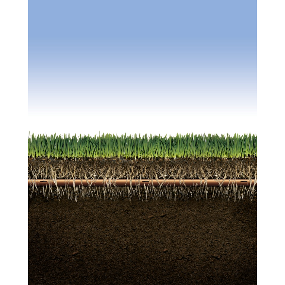 Rain Bird - XFS Sub-Surface XFS0912500 Dripline with Copper Shield Technology - 0.9 GPH, 12" Spacing, 500 ft. Coil