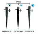 Rain Bird - UXB-360-SPYK Xeri-Bubbler Full Circle, Umbrella Pattern, 5" Spike