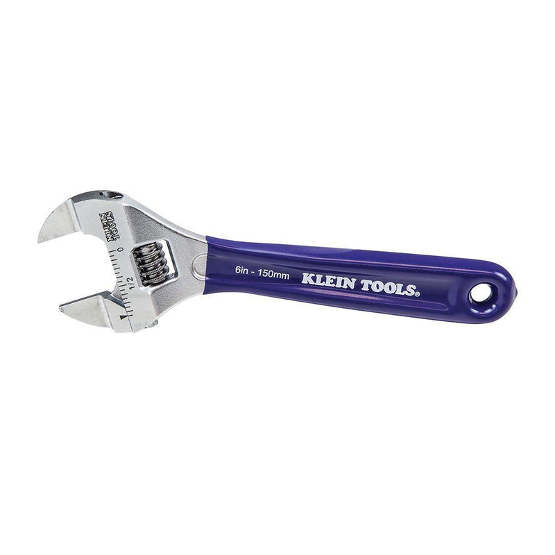Klein Tools D86934 Slim-Jaw Adjustable Wrench, 6-Inch