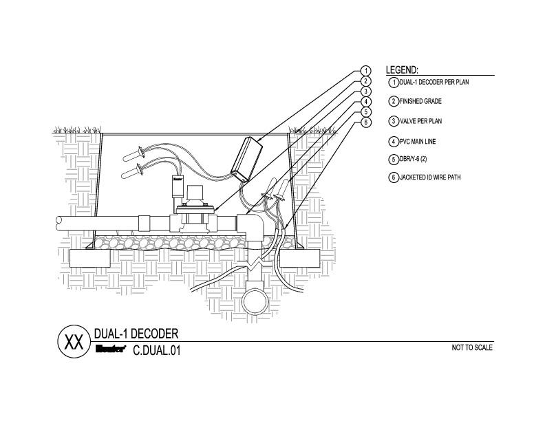 Hunter Industries- DUAL-1 - Single-Station Decoder