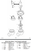 Toro EZF-20-04 Válvula deslizante de 1 pulgada con control de flujo