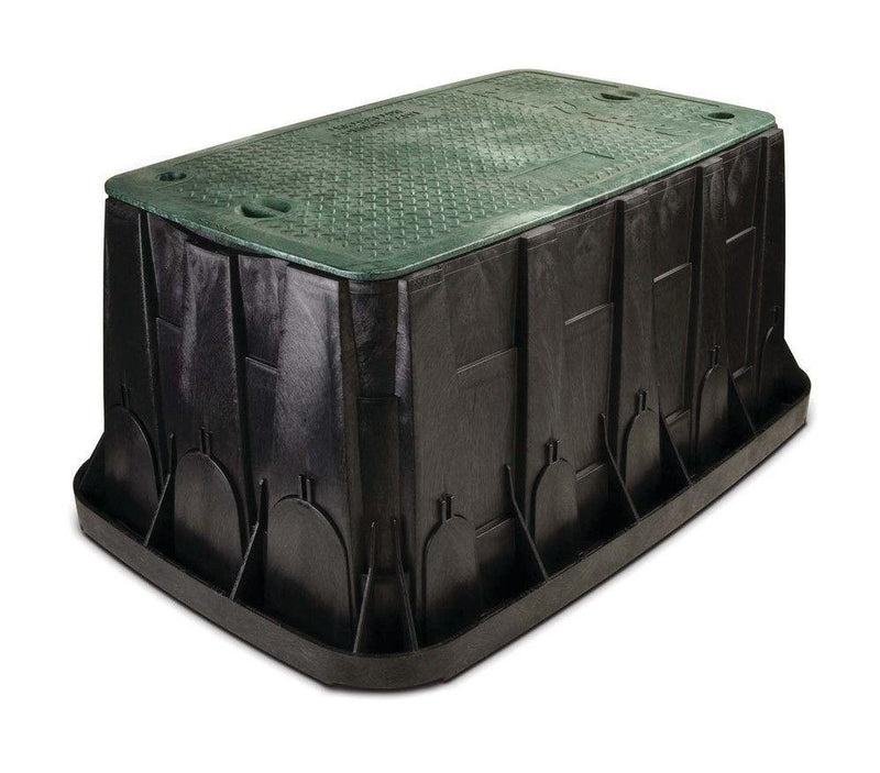 Rain Bird - VBMAXH - Maxi Jumbo Valve Box - Black Body With Green Lid + 2 Locks -  - Irrigation  - Big Frog Supply