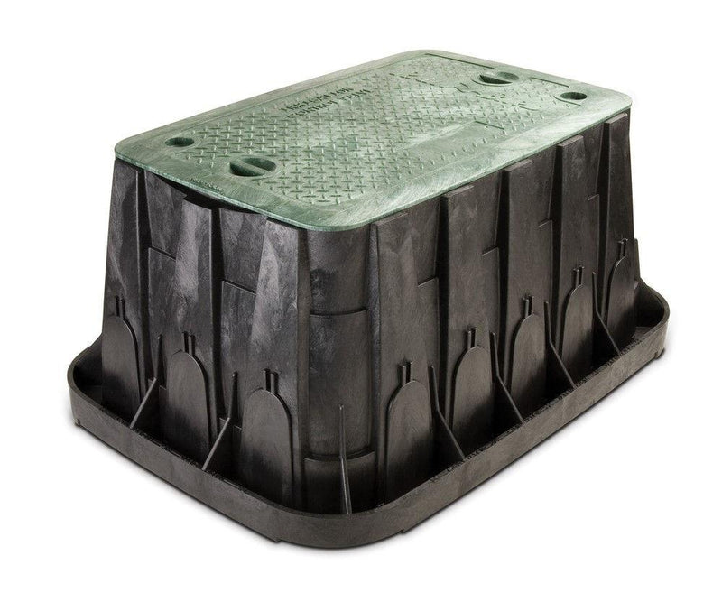 Rain Bird - VBSPRH - Super Jumbo Valve Box - Black Body With Green Lid + 2 Locks
vvvvvvvvvvvvvvvvvvvv -  - Irrigation  - Big Frog Supply