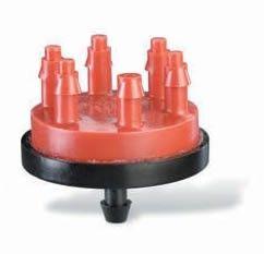 Rain Bird - XB206 - Multi-Outlet Xeri-Bug - 6 Outlets, Barb Inlet, 2.0 GPH, Red -  - Irrigation  - Big Frog Supply