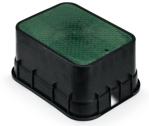 Rain Bird - PVBJMB 12" PVB Jumbo Valve Box - Black Body & Drop-in Green Lid