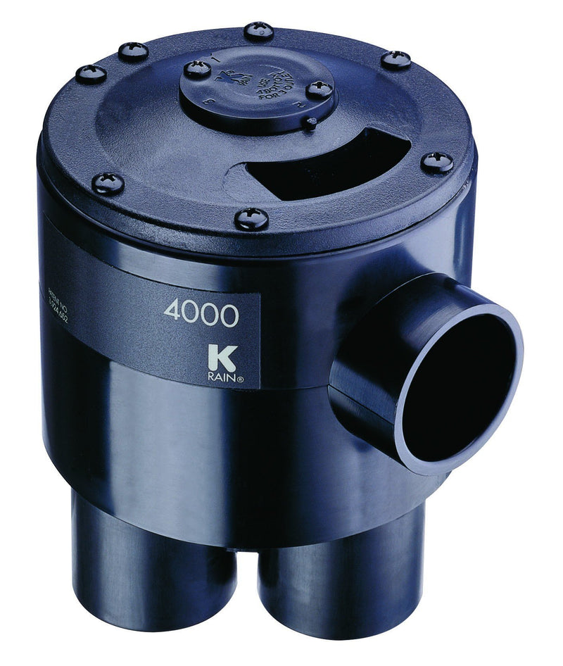 K-Rain - 4402 VALVE: 4 Outlet - 1 1/4 " x 1 1/4 " Models Camed for 2 Zone Operation