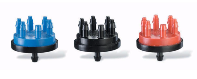 Rain Bird - Multi-Outlet Xeri-Bug - 6 Outlets, FPT Inlet, Black