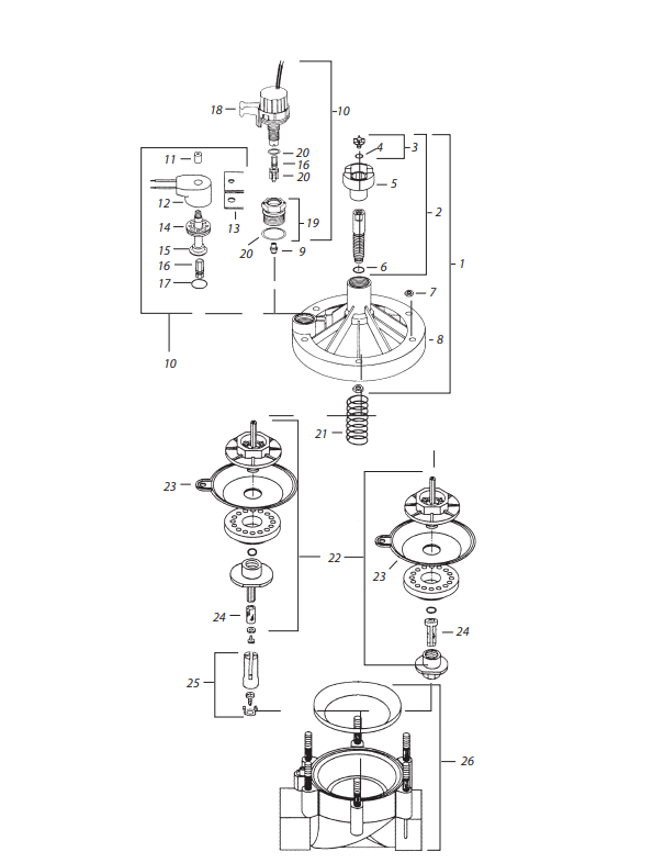 Rain Bird - 208518-02 Replacement Diaphragm for PESB  2" Valves