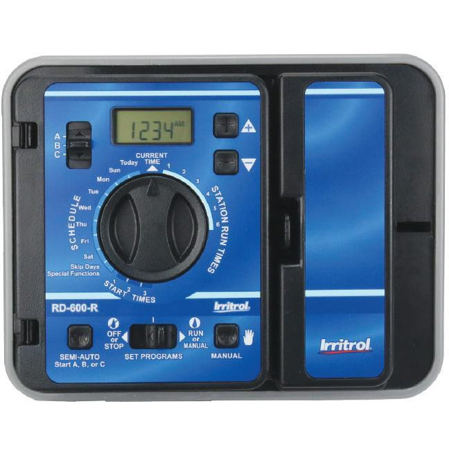 Irritrol Rain Dial RD900-INT-R Controlador de riego interior de 9 estaciones