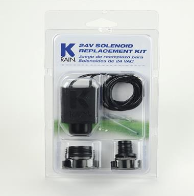 K Rain - REPLACEMENT 9V SOLENOID KIT, W/ 1 RAINBIRD AND 1 HUNTER ADAPTER